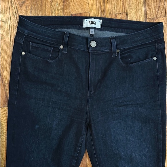 PAIGE Black Straight Leg Jeans Timeless Design - Picture 4 of 8